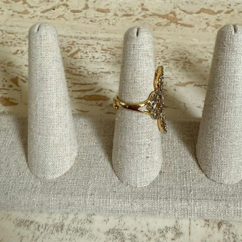 Stella & Dot adjustable Haven cocktail ring